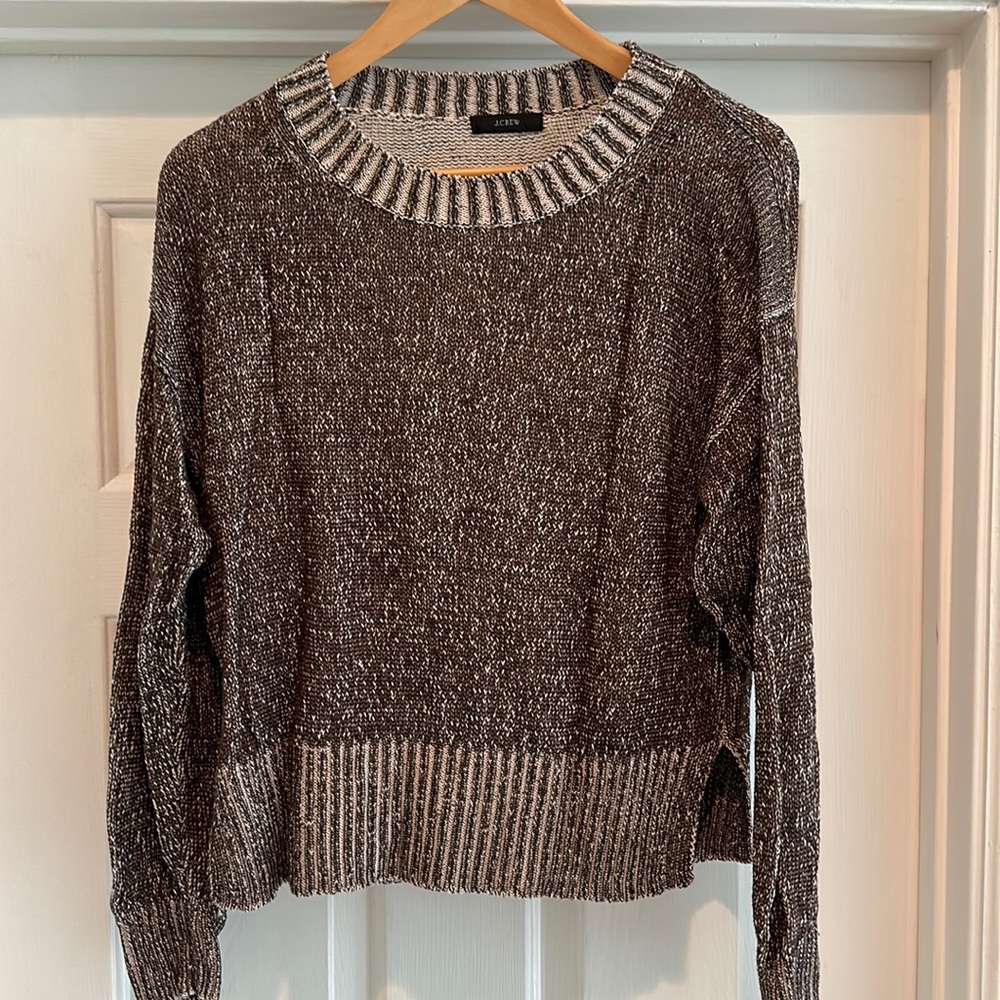 J Crew cotton/linen blend beach sweater, size S
